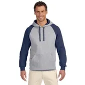 Jerzees Adult 8 oz. NuBlend Colorblock Raglan Pullover Hood 96CR