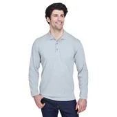 Ultraclub Adult Long-Sleeve Classic Pique Polo 8532