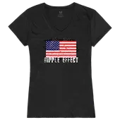 Rapid Dominance Graphic V-Neck Ripple Effect Shirt G03-U04