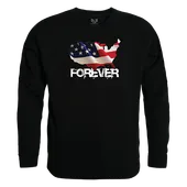 Rapid Dominance Graphic Crewneck Forever USA Map Shirt RS3-U05