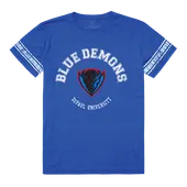 W Republic Men's Football Tee Shirt Depaul Blue Demons 504-121
