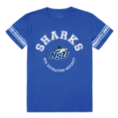 W Republic Men's Football Tee Shirt Nova Southeastern Sharks 504-358