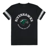 W Republic Men's Football Tee Shirt Northeastern State University Riverhawks 504-426