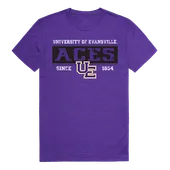 W Republic College Established Tee Shirt University Of Evansville Purple Aces 507-424