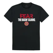 W Republic Fear College Tee Shirt Louisiana Lafayette Ragin Cajuns 518-189