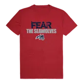 W Republic Fear College Tee Shirt Stony Brook Seawolves 518-388