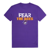 W Republic Fear College Tee Shirt University Of Evansville Purple Aces 518-424