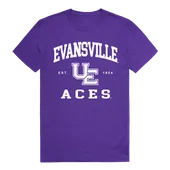 W Republic Seal Tee Shirt University Of Evansville Purple Aces 526-424