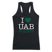 W Republic Women's I Love Tank Shirt Uab Blazers 532-101