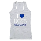 W Republic Women's I Love Tank Shirt Uc Santa Barbara Gauchos 532-112