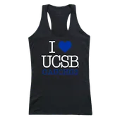 W Republic Women's I Love Tank Shirt Uc Santa Barbara Gauchos 532-112