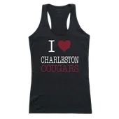 W Republic Women's I Love Tank Shirt Charleston Cougars 532-115