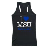 W Republic Women's I Love Tank Shirt Morehead State Eagles 532-134