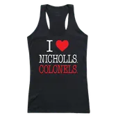 W Republic Women's I Love Tank Shirt Nicholls State Colonels 532-138