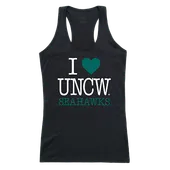 W Republic Women's I Love Tank Shirt North Carolina Wilmington Seahawks 532-139