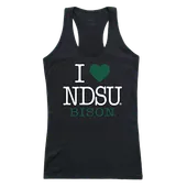 W Republic Women's I Love Tank Shirt North Dakota State Bison 532-140