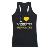 W Republic Women's I Love Tank Shirt University Of Rochester Yellowjackets 532-146