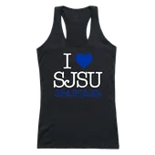 W Republic Women's I Love Tank Shirt San Jose State Spartans 532-173