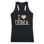 W Republic Women's I Love Tank Shirt United States Military Academy Black Knights 532-174