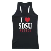 W Republic Women's I Love Tank Shirt San Diego State Aztecs 532-177