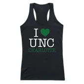 W Republic Women's I Love Tank Shirt North Carolina Charlotte 49Ers 532-194