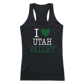W Republic Women's I Love Tank Shirt Utah Valley University Wolverines 532-210
