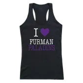 W Republic Women's I Love Tank Shirt Furman University 532-220