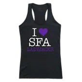 W Republic Women's I Love Tank Shirt Stephen F. Austin State Lumberjacks 532-238