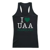 W Republic Women's I Love Tank Shirt University Of Alaska Anchorage Seawolves 532-259