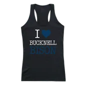 W Republic Women's I Love Tank Shirt Bucknell University Bisons 532-273