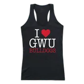 W Republic Women's I Love Tank Shirt Gardner Webb Runnin Bulldogs 532-307