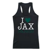 W Republic Women's I Love Tank Shirt Jacksonville University Dolphins 532-318