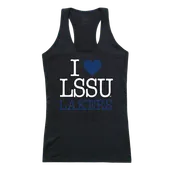 W Republic Women's I Love Tank Shirt Lake Superior State University Lakers 532-325