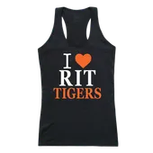 W Republic Women's I Love Tank Shirt Rochester Rit Tigers 532-370