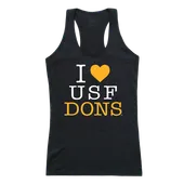 W Republic Women's I Love Tank Shirt San Francisco Dons 532-377
