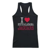 W Republic Women's I Love Tank Shirt South Alabama Jaguars 532-382