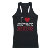W Republic Women's I Love Tank Shirt Stony Brook Seawolves 532-388