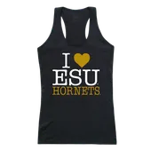 W Republic Women's I Love Tank Shirt Emporia State University Hornets 532-423