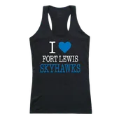 W Republic Women's I Love Tank Shirt Fort Lewis College 532-437