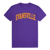 W Republic College Tee Shirt University Of Evansville Purple Aces 537-424