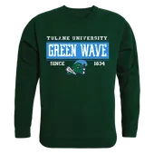 W Republic Established Crewneck Sweatshirt Tulane Green Wave 544-198