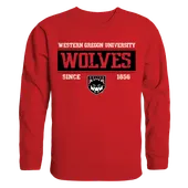 W Republic Established Crewneck Sweatshirt Western Oregon Wolves 544-406