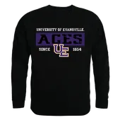 W Republic Established Crewneck Sweatshirt University Of Evansville Purple Aces 544-424