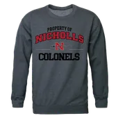 W Republic Property Of Crewneck Sweatshirt Nicholls State Colonels 545-138