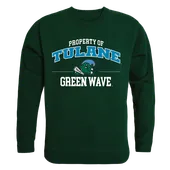 W Republic Property Of Crewneck Sweatshirt Tulane Green Wave 545-198