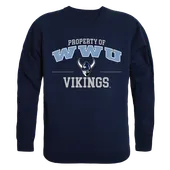 W Republic Property Of Crewneck Sweatshirt Western Washington Vikings 545-252