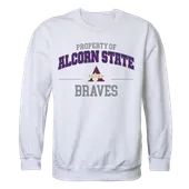 W Republic Property Of Crewneck Sweatshirt Alcorn State Bravehawks 545-261