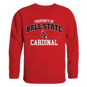 W Republic Property Of Crewneck Sweatshirt Ball State Cardinals 545-264