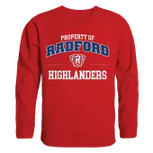 W Republic Property Of Crewneck Sweatshirt Radford Highlanders 545-366