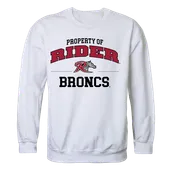 W Republic Property Of Crewneck Sweatshirt Rider University Broncos 545-368